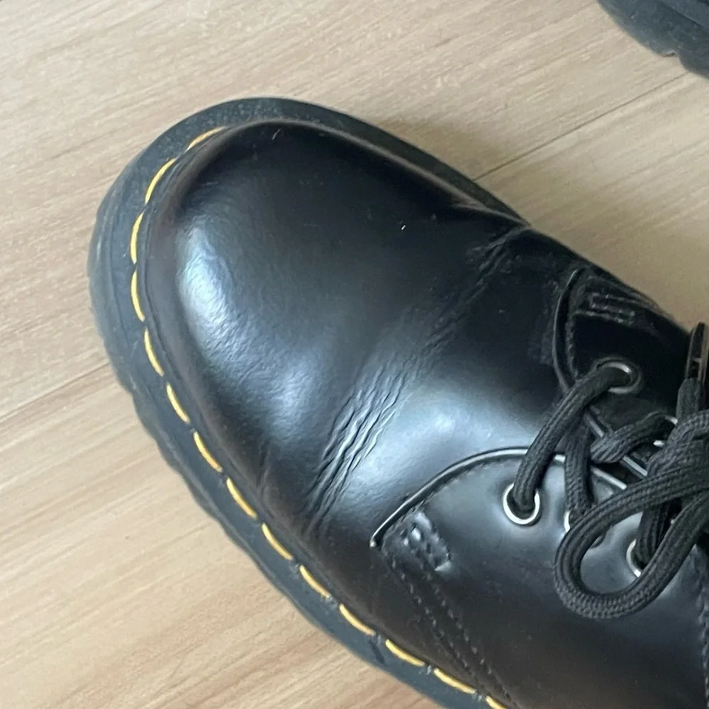 Dr. Martens Black Platform Lace-Up Shoes - Picture 4 of 5